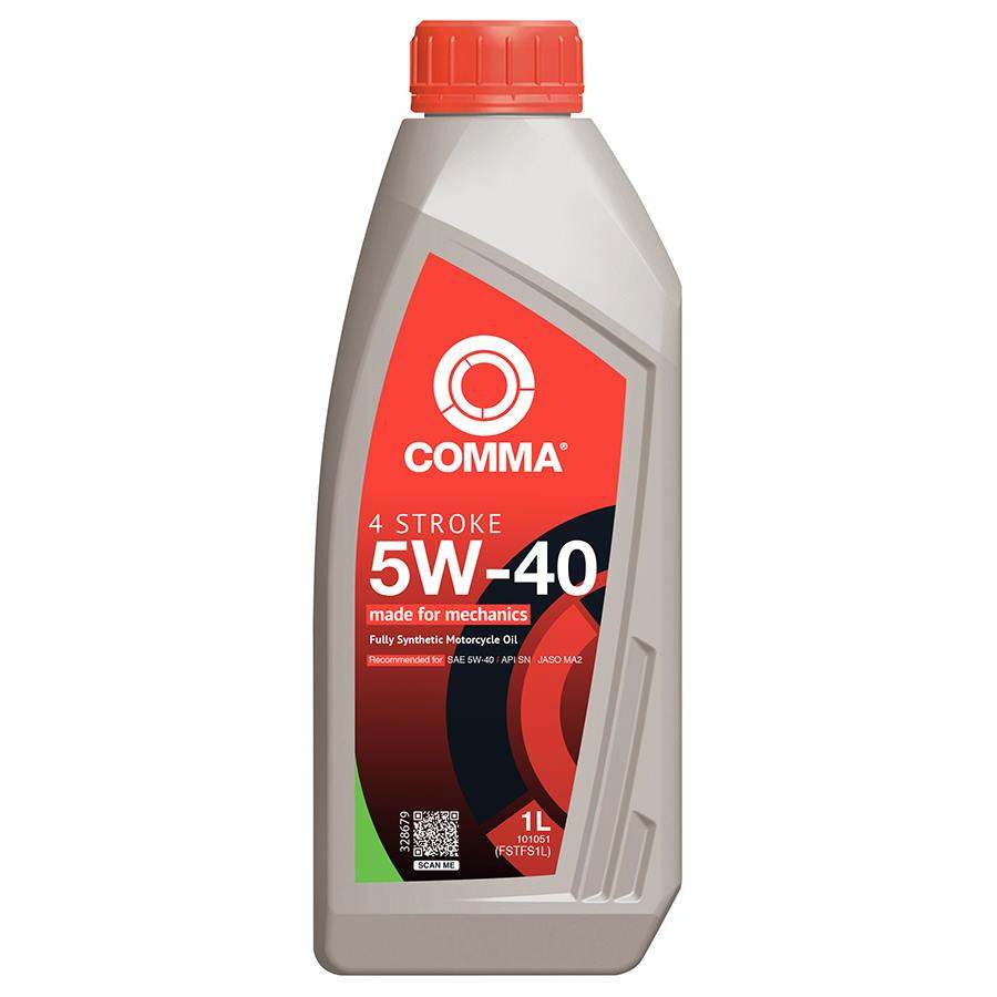 1 litre pack of Comma fully synthetic 4 stroke oil