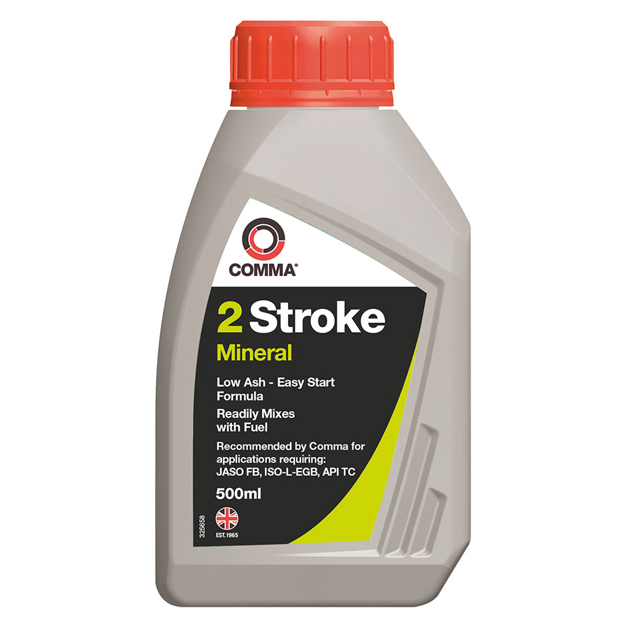Product COMMA TWO STROKE OIL Mineral Low ash oil for use in 2 stroke